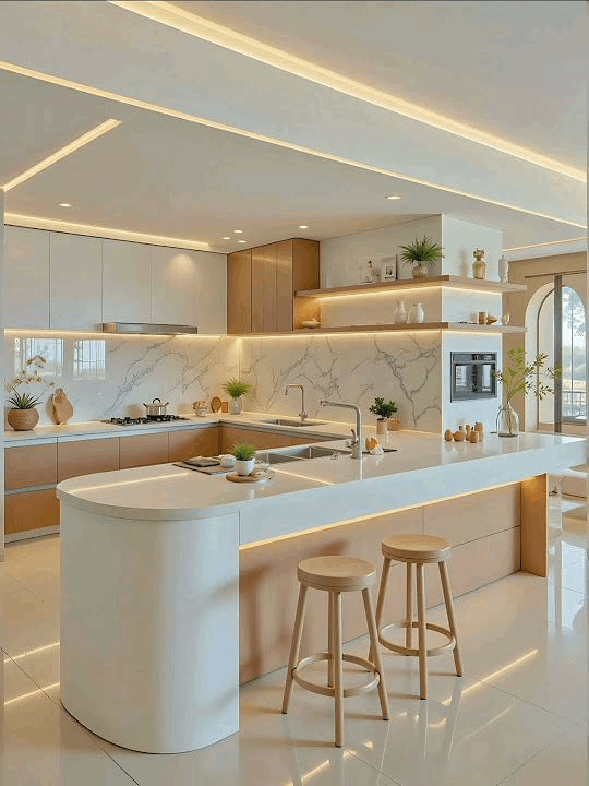Modular White Kitchen
